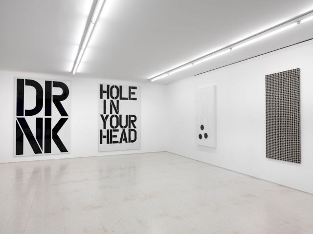 Collezione Maramotti, Exhibition view. Artworks by Christopher Wool, Rosemarie Trockel. Photo: C. Dario Lasagni