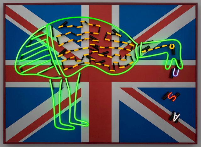 Brook Andrew, Emu, 2004. The University of Melbourne Art Collection, Michael Buxton Collection. Donated through the Australian Government’s Cultural Gifts Program by Michael and Janet Buxton 2018 © the artist