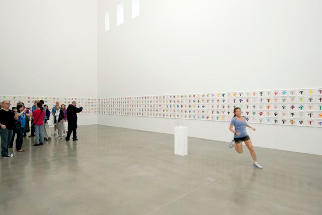 Martin Creed, Work No. 1,000: Broccoli prints, 2009-2010 AND Work No. 850, 2008 / Courtesy Rennie Collection, Photo: Site Photography