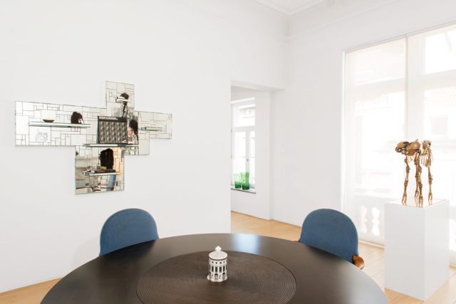 (l–r) Rashid Johnson, ’Disorder at the border’, 2011; Sherrie Levine, ’False God’, 2007. © Charles Riva Collection; Rashid Johnson and Sherrie Levine