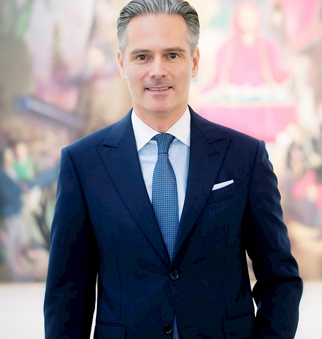 Portrait of Steffen Hildebrand, collector and founder of the G2 Kunsthalle, Leipzig. Photo: Chris Wohlbrecht