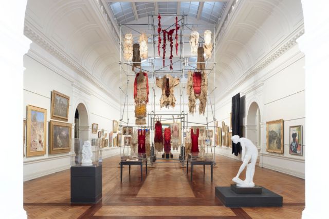 Installation view (2020) photographed in the Grand Courts at the Art Gallery of New South Wales, Sydney. Photo: Zan Wimberley