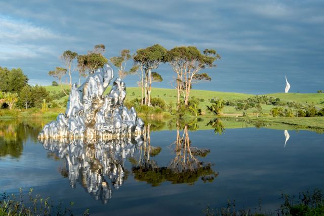 Zhan Wang, Floating Island of Immortals, 2006. Gibbs Farm. Photo: David Hartley-Mitchell