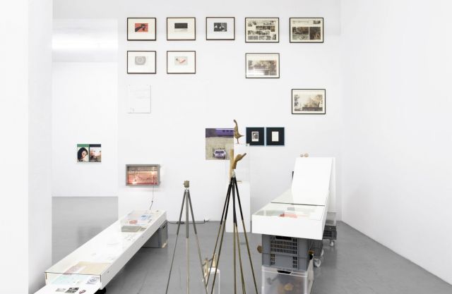 Lukas Stopczynski, ’Ortsspezifische Installation’, 2017. With works from Beni Bischof, Marcel van Eeden, Tom Ellis, Diango Hernández, Peter Piller, Simon Starling, Haegue Yang. Photo: Björn Behrens