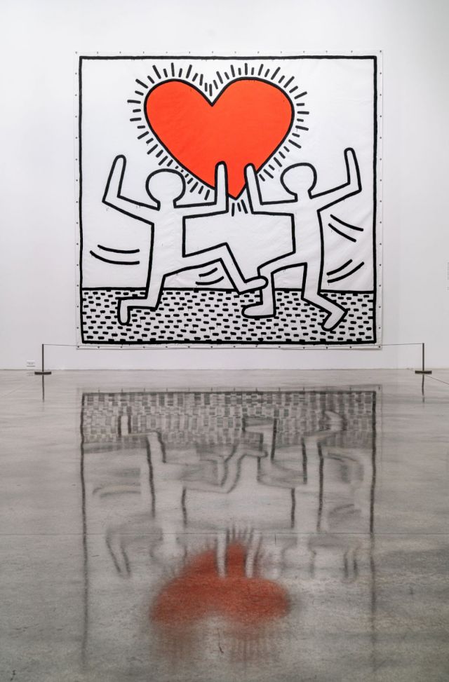 Keith Haring, Against All Odds, 1990. Keith Haring artwork © Keith Haring Foundation Used by Permission. Courtesy the Rubell Family Collection, Miami. Photo: Vaco Studio