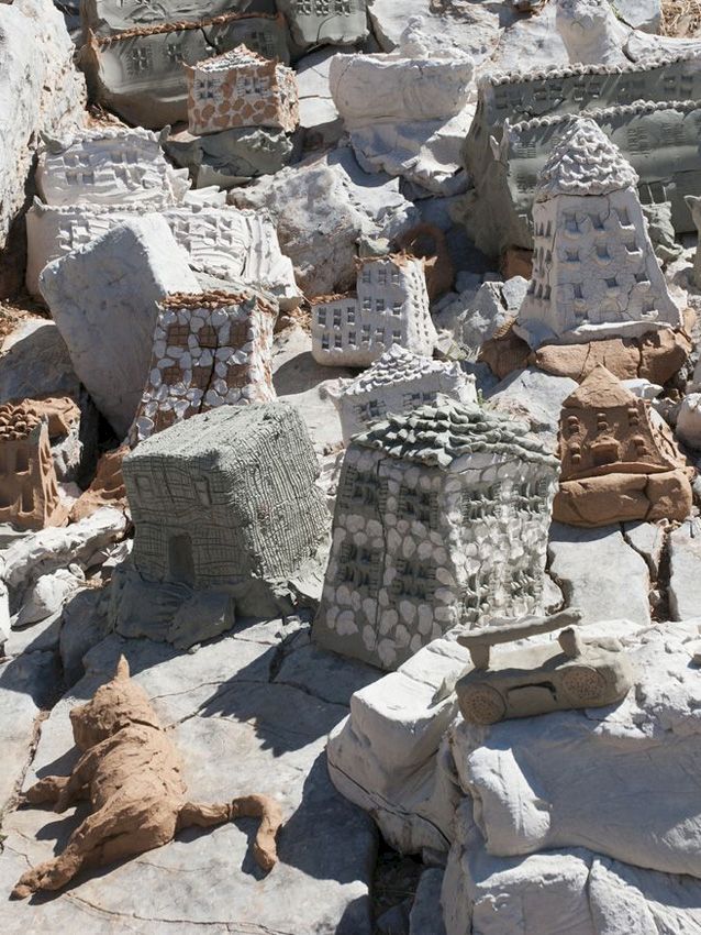 Installation View, Urs Fischer, YES, DESTE Foundation Project Space, Slaughterhouse, Hydra, 2013