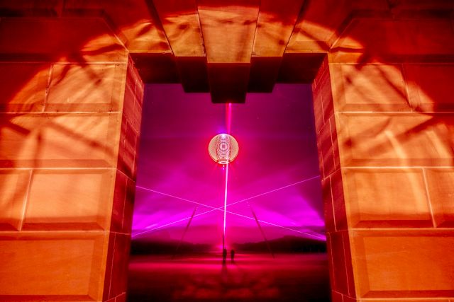 Chris Levine, 528 Hz Love Frequency at Houghton Hall, Installation view, 2021. Courtesy the artist. Photo Michael Fung