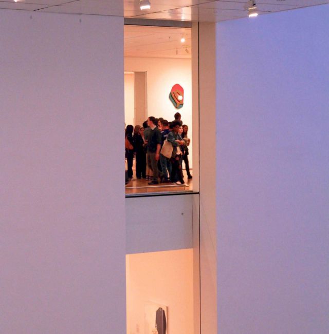 Visitors in the Museum of Modern Art