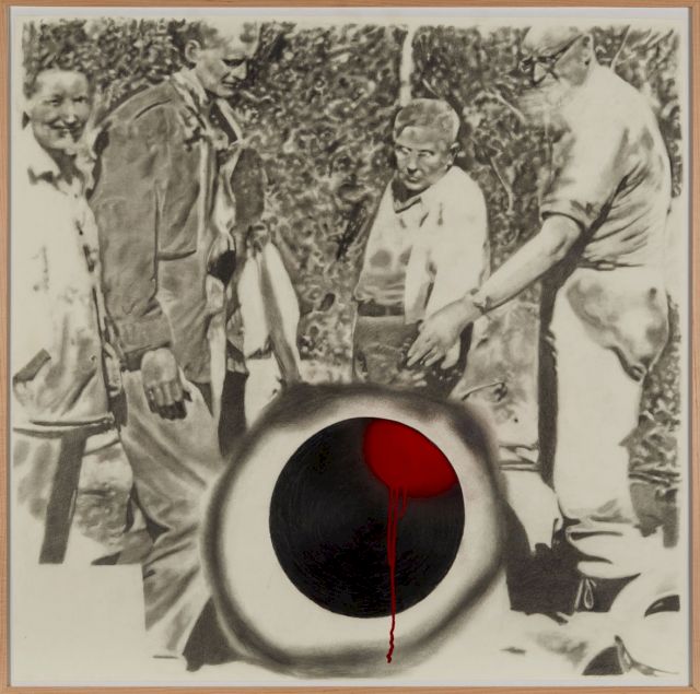 Artist Paris Giachoustidis Title "We found a red planet in a black hole" Copyright Paris Giachoustidis courtesy by www.a-private-collection.com