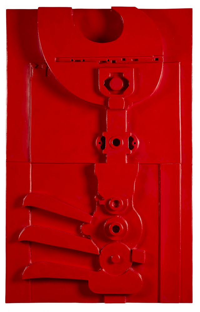 Artist Rudolf Nicolai Hochschule für Baukunst und Bildende Künste Weimar abstract sculpture "motor" copyright owned by www.a-private-collection.com