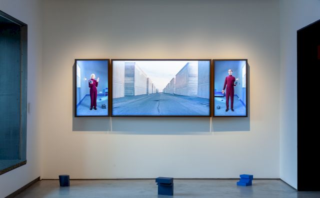 The Permutations Triptych, 2022 Installation view/vista de instalación; Courtesy of Colección SOLO