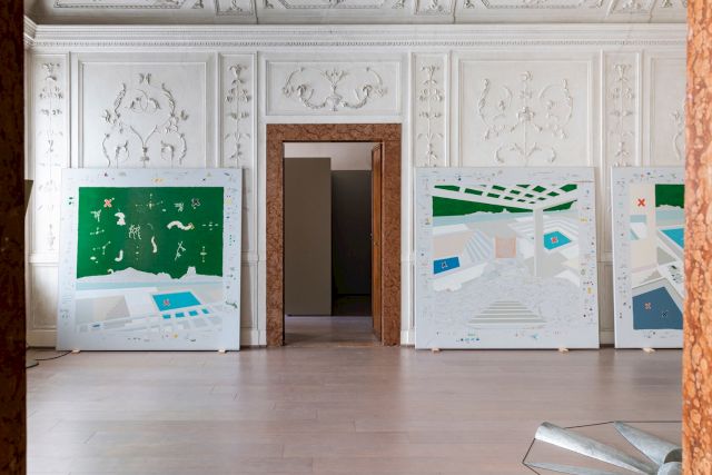 Trento, installation view, Gianfranco Baruchello, Acrobata Clandestino, 1988 - Photo: Luca Meneghel