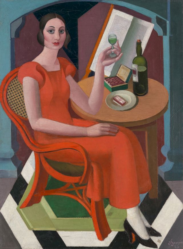 Oto Skulme. Portrait composition. 1923. Oil on canvas. 138 x 103 cm. Photo: Jānis Pipars