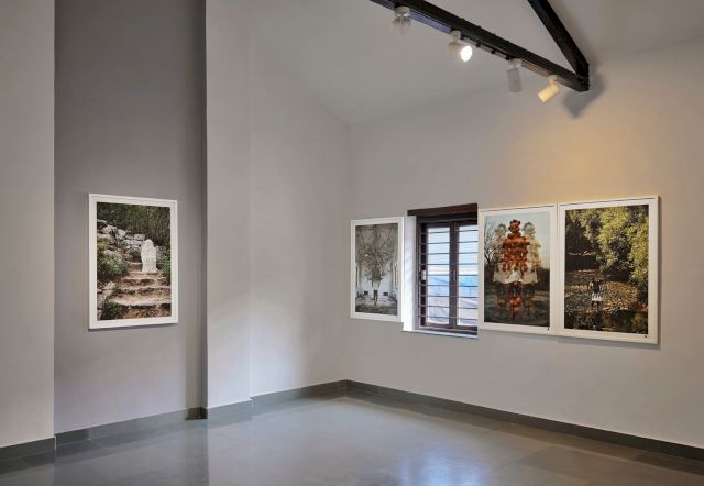 Installation View - Surekha/ Not to be seen – 4, 2008; Madhu Das/ Gifts of the Earth, 2013; Landscape of Confronted Abstraction, 2013; Untitled, 2015, Copyright: The Artist