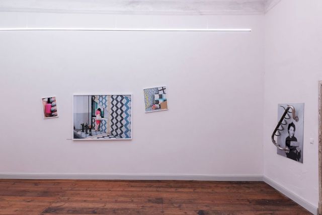 (l–r) VIKTORIA BINSCHTOK, Pink Lady Cluster, 2015; ALEXEJ MESCHTSCHANOW, Music non stop, 2012. Photo: © Thomas Wesely