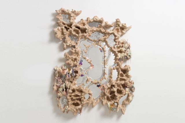 Tadeáš Podracký, mirror from the series "Fading Reflection", 160 x 130 x 28 cm, 2021. Photo courtesy of the artist and Havrlant Art Collection