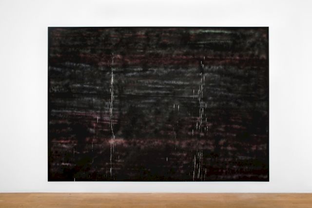 Sterling Ruby SP 149, 2010 Spray paint on canvas (254 x 365,8 x 5,08 cm) Photo : Hugard & Vanoverschelde © Charles Riva Collection