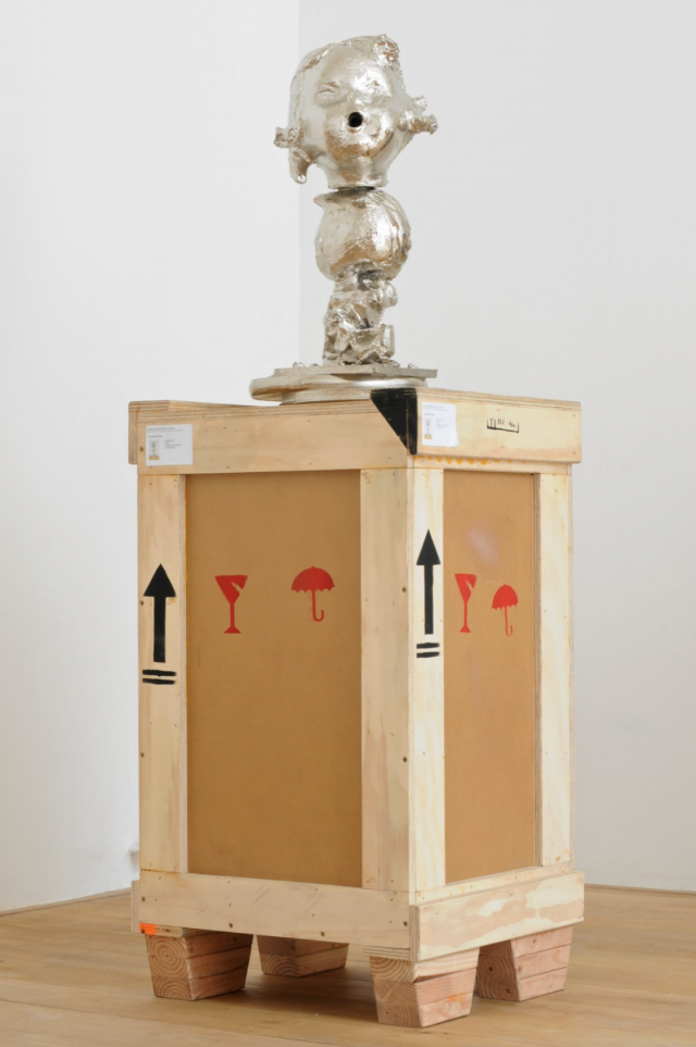 Paul McCarthy Moeko Bling, 2009 Nickel plating on fiber glass (66 x 35,6 x 38,1 cm) Photo : Hugard & Vanoverschelde © Charles Riva Collection