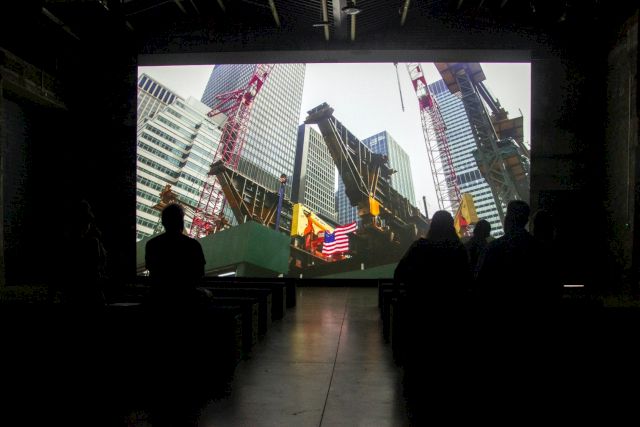 Noah Barker and Dora Budor, Chase Manhattan, installation view at Hallen #4, 2024. Photo: Devid Gualandris