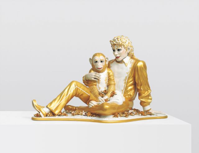 Jeff Koons, "Michael Jackson and Bubbles", 1988. © Jeff Koons. Photo: Douglas M. Parker Studio, L.A.