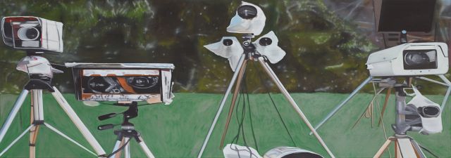 Eberhard Havekost, 'Augen', 2003, Öl auf Leinwand, 100 x 280 cm. Photo: Johannes Stoll / Belvedere, Wien