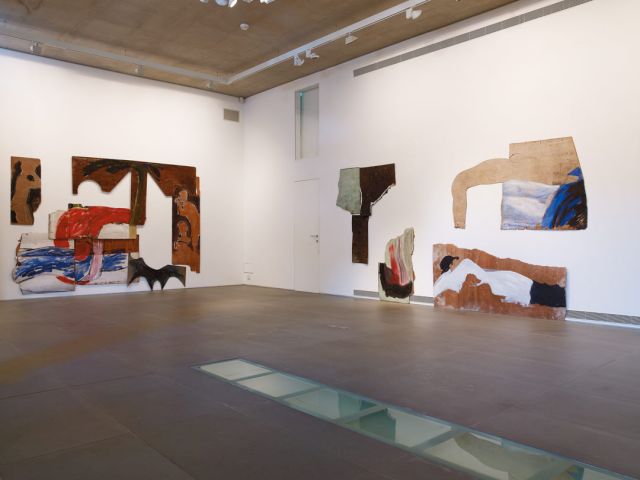 Works by Yudith Levin at the exhibition "Who is Content and Lives?", 2015 (installation view at the Givon Art Forum, Tel Aviv)
