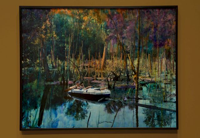 Esther Teichmann, "Heavy the Sea", 2017 (exhibition view at Transformer Station, Cleveland)