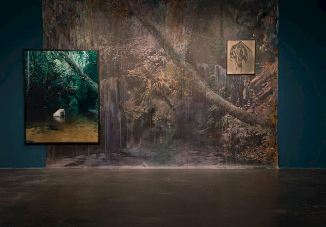 Esther Teichmann, "Heavy the Sea", 2017 (exhibition view at Transformer Station, Cleveland)