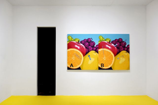 Installation view of Henry Gunderson’s "Anderson’s Hidden Game" at LOYAL