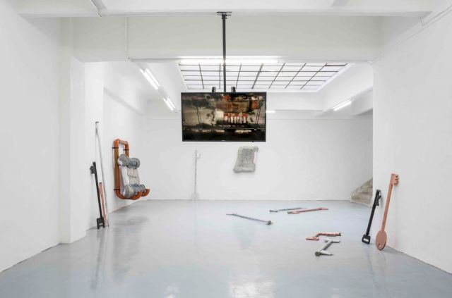 Sebastian Jefford, installation view Procrustean Flatulence, 2018. Photo: Simon Veres