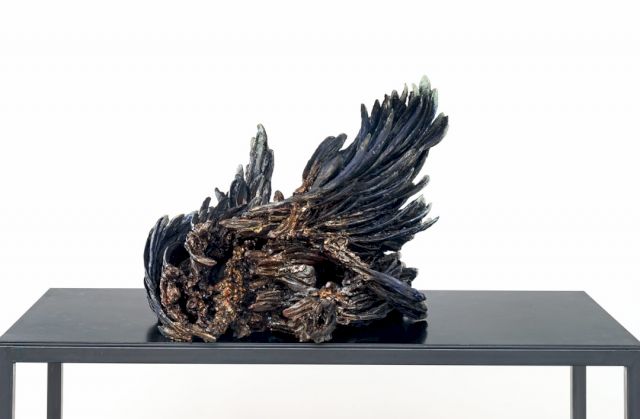 Anne Wenzel ’Chasing Silence (Blue Raven)’, 2017. Presented by Akinci, Amsterdam