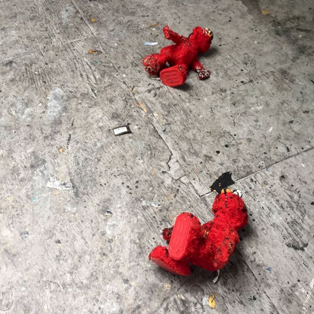 Joyce Pensato’s studio 2018 (detail). Courtesy Haubrok Collection. Photo: Haubrok Collection