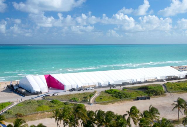 UNTITLED, ART Miami Beach 2018, sky view of tent
